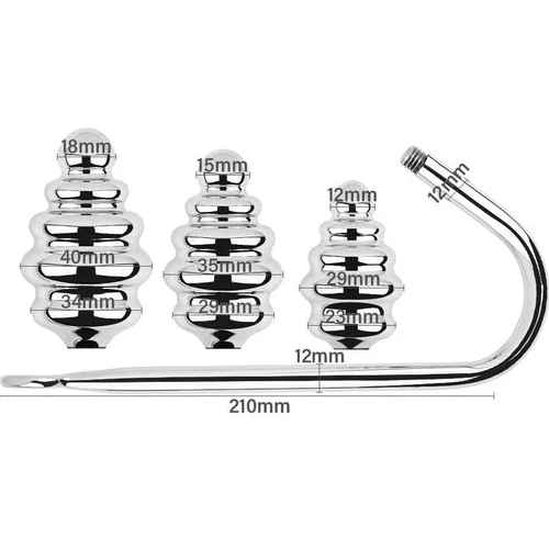 Set Screw-in Ribbed Anal 8826 Hook GreatBenefit 0610